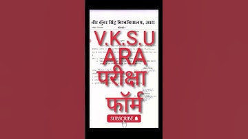 Vksu Part 1 Exam Form Online 2021-24 Vksu Part 1 Exam Form Fill Step By Step Exam Form भरे vksu Exam