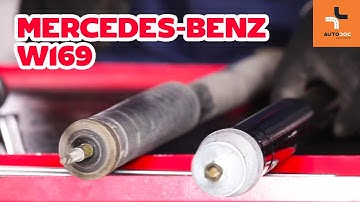 How to change rear shock absorbers on MERCEDES-BENZ A W169 TUTORIAL | AUTODOC