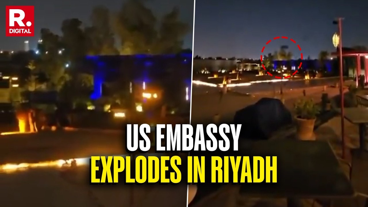 BREAKING: Drone Strike On US Embassy Creates Massive Fire In Riyadh | Saudi Arabia | Reports
