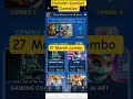 Hamster 🐹 Kombat GameDev daily combo 27 March 2026 #hamsterkombat #combo #gaming #free