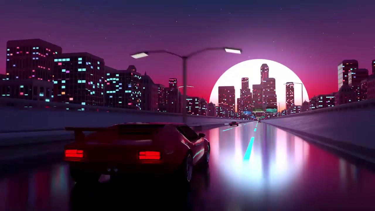 Retro Car Ride QHD Live Wallpaper 720p - YouTube