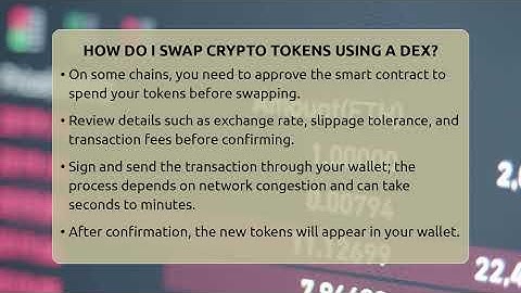 How Do I Swap Crypto Tokens Using A DEX? - CryptoBasics360.com