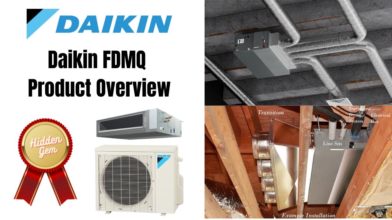 Daikin FDMQ Ducted Ductless Mini Split Overview - YouTube