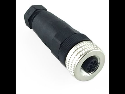 XZCC12FDM40B Прямой разъём M12 4PIN, разъем "мама" для датчиков, 1974100 Schneider Electric
