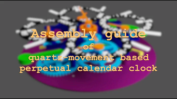 Assembly guide of quartz-movement based perpetual calendar clock