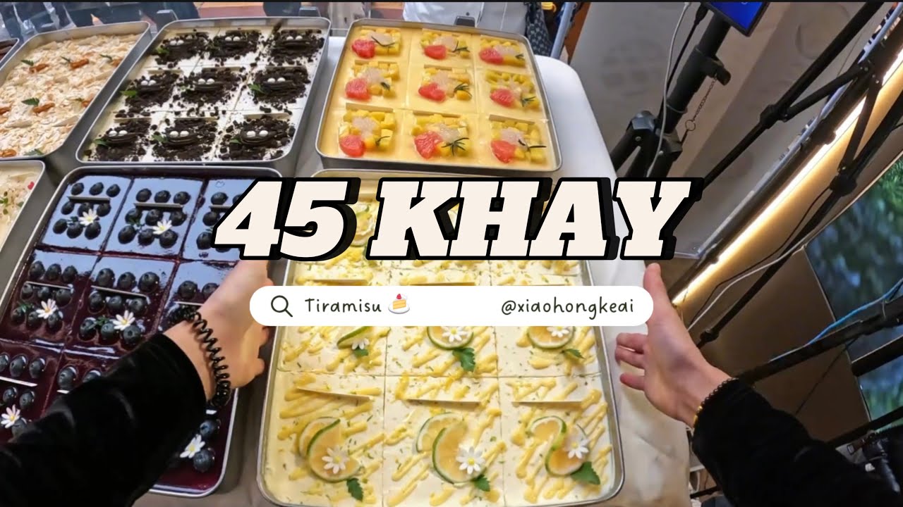 (Vietsub)Nhập vai bán bánh Tiramisu 🍰「2 TIẾNG RƯỠI BÁN HẾT 45 KHAY」
