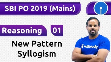 1:00 PM - SBI PO 2019 (Mains) | Reasoning by Sachin Sir | New Pattern Syllogism