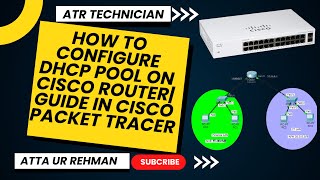 How to Configure DHCP Pool on Cisco Router | Step by Step Guide in Cisco Packet Tracer.
