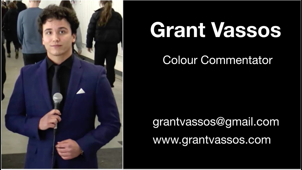 Grant Vassos | Colour Commentator Demo Reel (Winter 2019/20)