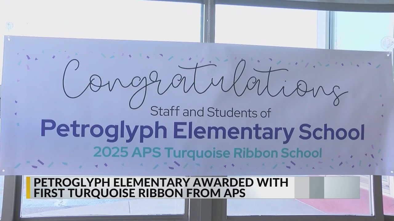 Elementary school honored by Albuquerque Public Schools - YouTube