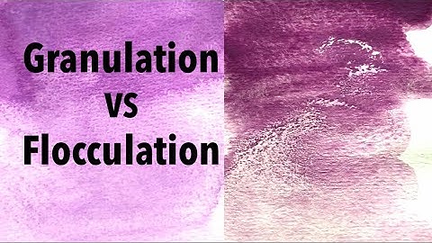 Watercolor Granulation vs Flocculation