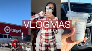 VLOGMAS | TARGET RUN + STARBUCKS FAIL + $25 CHRISTMAS PJS