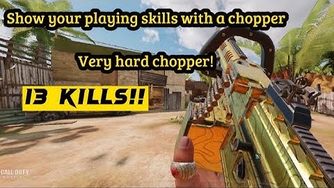 CHOPPER in Firing Range Works! codm Ranked full gameplay