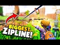 I Crafted the BIGGEST ZIPLINE! - Grounded Halloween Update