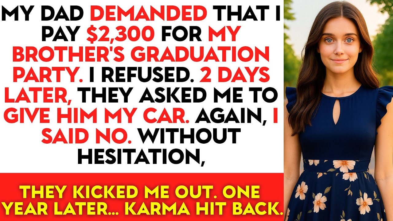 My Dad Demanded That I Pay $2,300 For My Brother’s Graduation Party. I Refused