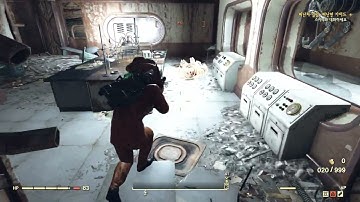 fallout 76 : quad/ffr/15 gauss rifle test in west-tek reserch center