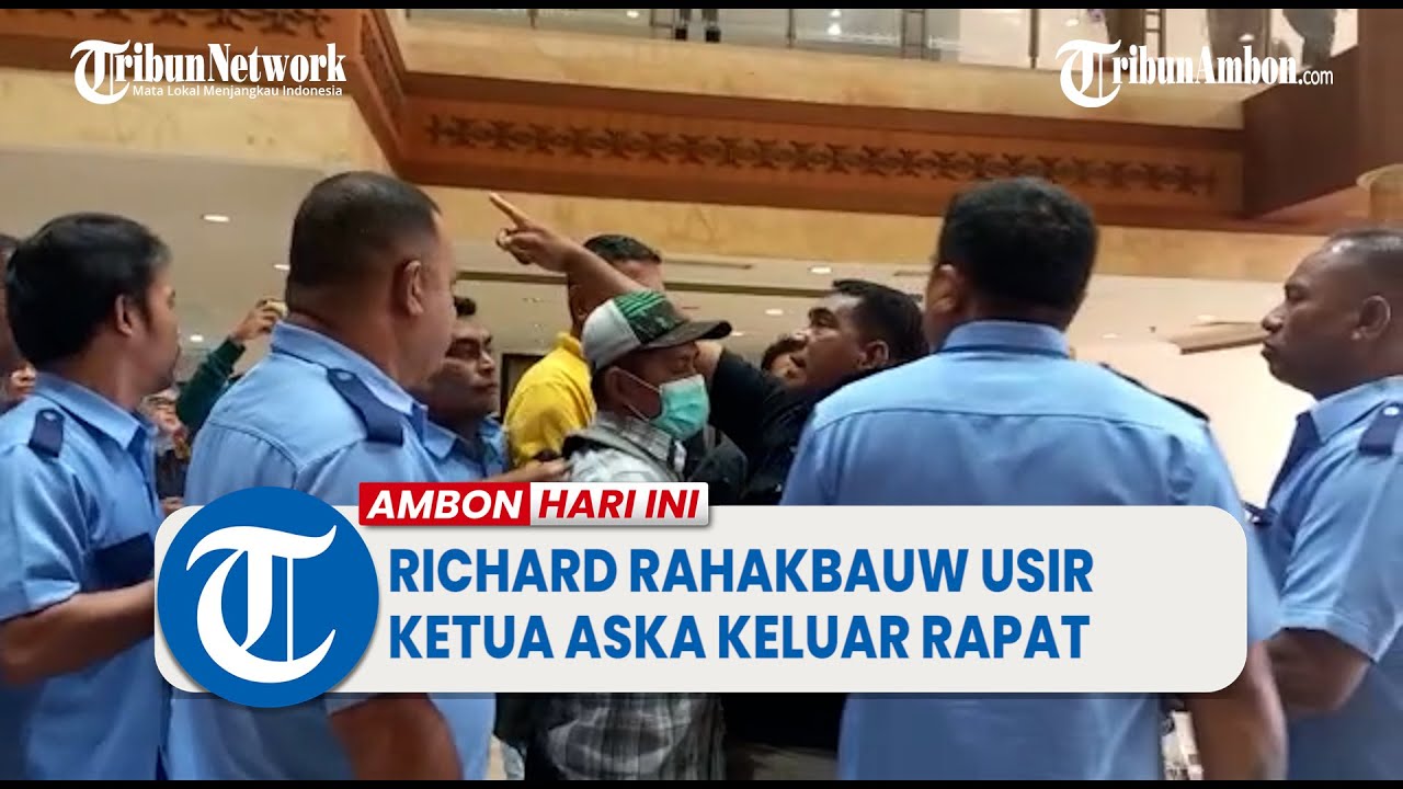 Bahas Lapak Di Terminal Mardika Ambon, Richard Rahakbauw Malah Usir Ketua Aska Keluar Rapat