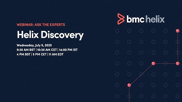 Webinar: BMC Helix Ask The Experts - Discovery (EMEA & America)