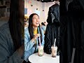 Drinking boba tea with grim reaper
