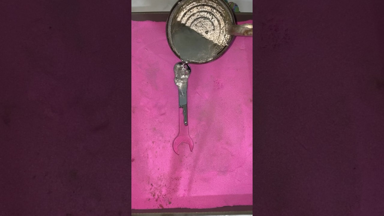 Various figurines made of molten metal 