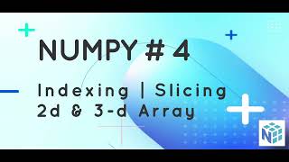 Learn Numpy Indexing and Slicing of Multidimensional Arrays  [Urdu] [Hindi] #indexing #slicing #urdu