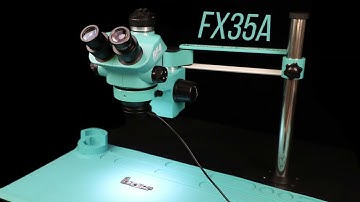 #RF4 new product RF-FX35A free-swinging fixed stand, 7-50X triocular microscope