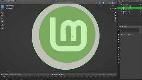 I Created Yet Another Linux Mint Background in Blender (cuz why not?)