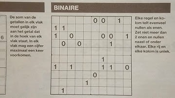 No instructions needed for this fast Binary Sudoku puzzle (with a PDF file) 06-05-2019 part 1 of 3