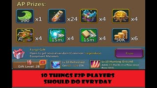 Lords Mobile - 10 things F2P players should do on a daily basis to optimize their progression screenshot 4