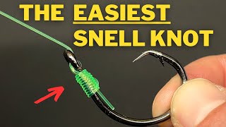 How to tie the Fastest and Easiest Snell Knot! (No Knot Snell)