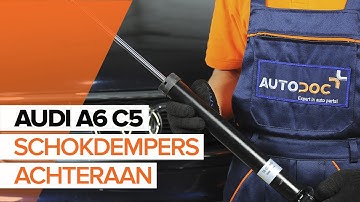 Hoe een schokdempers achteraan vervangen op een  AUDI A6 C5 [HANDLEIDING]