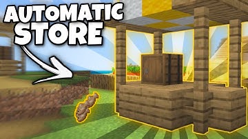 EASY Automatic Store In Minecraft Bedrock 1.17!!! (PS4, PS5, Xbox, Windows 10, MCPE, Switch)