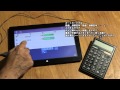 Sheetcalc For windows とUSB接続型 テンキー電卓で簡単表計算オペレーション