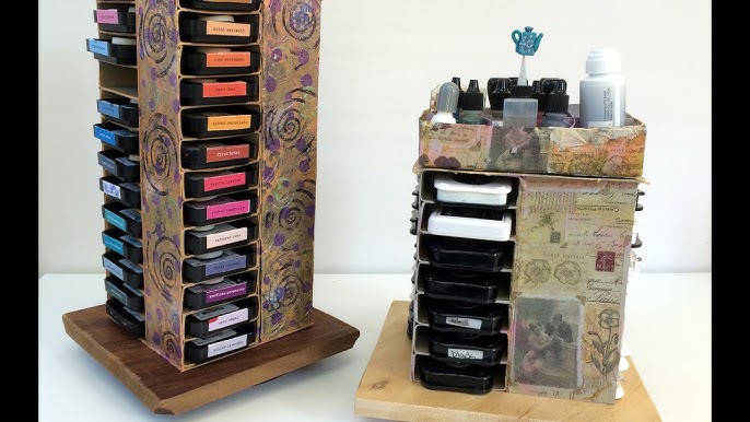 Distress Ink Storage Spinner Tutorial - DIY, I made this ch…