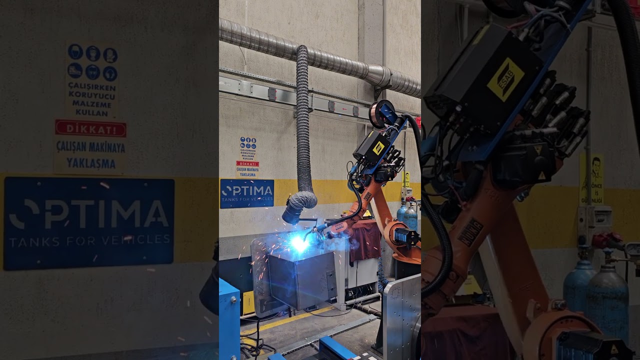 OPTIMA TANKS -  ROBOT WELDING PROCESS 8 www.optimatanks.de  #automobile #welding #tanks