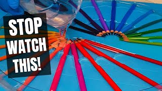 I Made A Clock From Colored Pencils The Result Is Wild