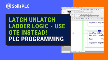 PLC Programming | Latch Unlatch OTL OTU Instructions Ladder Logic Troubleshooting - Use OTE