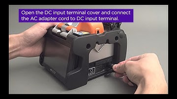 Connecting the AC adapter (Help Video for TYPE-72C/TYPE-82C(no7))