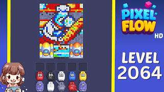 Pixel Flow Level 2064 Solution Walkthrough