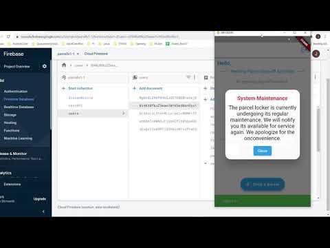 Parcel Locker System Prototype - Firebase Backend Test
