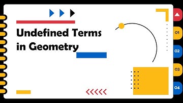 UNDEFINED TERMS IN GEOMETRY PART 1