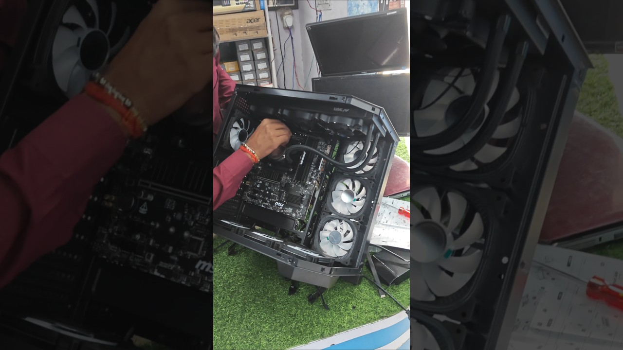 Pc build At home ✅Part-8 ll Power Connecting ll