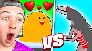 Reacting to TICKLE MONSTER vs HARD TO DESTROY REPTILE! (SCP)