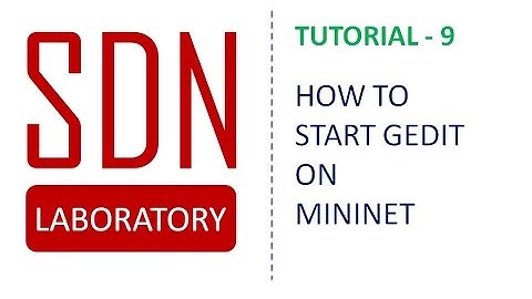 How to start Gedit (Text Editor with GUI) on Mininet : SDN Laboratory