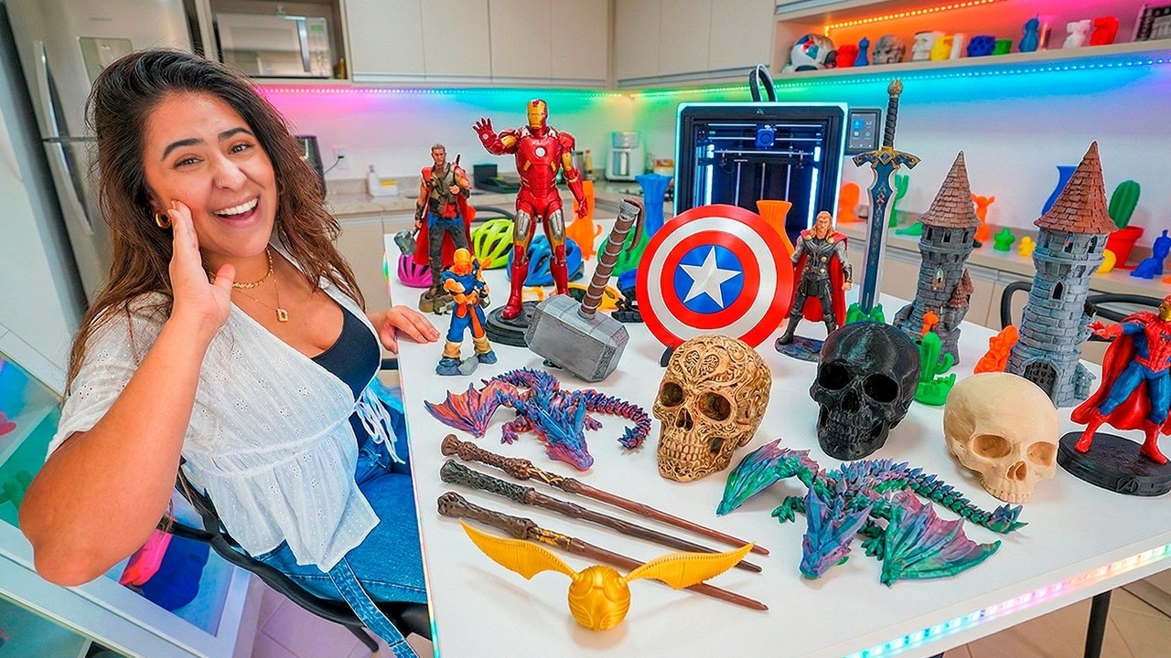 VOCÊ NÃO VAI ACREDITAR NO QUE FIZ PRA MINHA CASA COM UMA IMPRESSORA 3D 😮