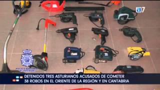 Seis detenidos por 38 robos en la zona rural de Llanes y Cantabria