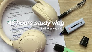 48 hours study vlog: Feynman Technique, new headphones, night studying (SHS diaries, ep. 2)