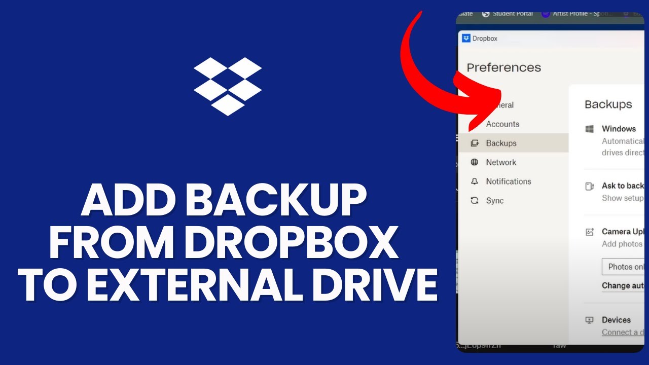 How to Add Backup from Dropbox to External Drive 2024? - YouTube