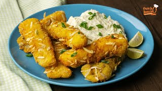 Pește cod pane, cartofi piure | Quick Lunch TV