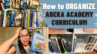 BEST WAY TO ORGANIZE YOUR ABEKA HOMESCHOOL 4th Grade curriculum // HOMESCHOOL ORGANIZATION